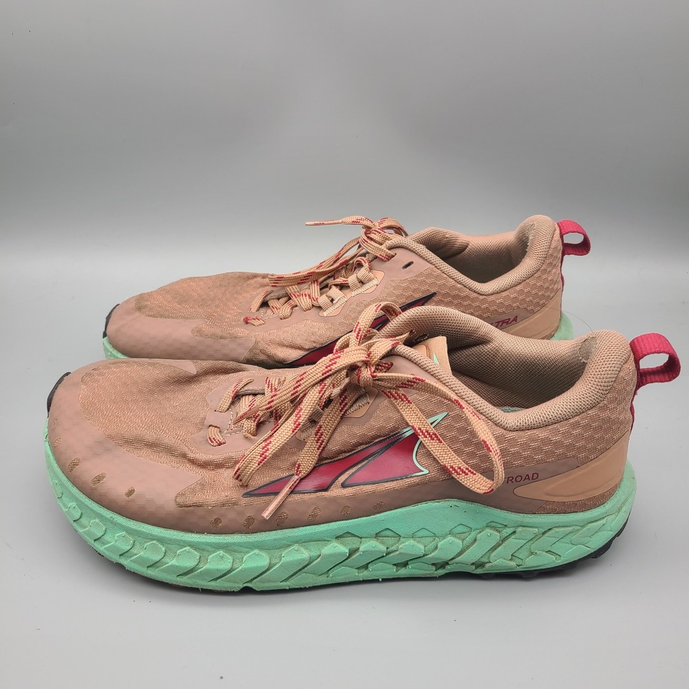 Altra Outroad Womens Running Shoes Size 8.5 Dusty Pink Teal AL0A7R72990